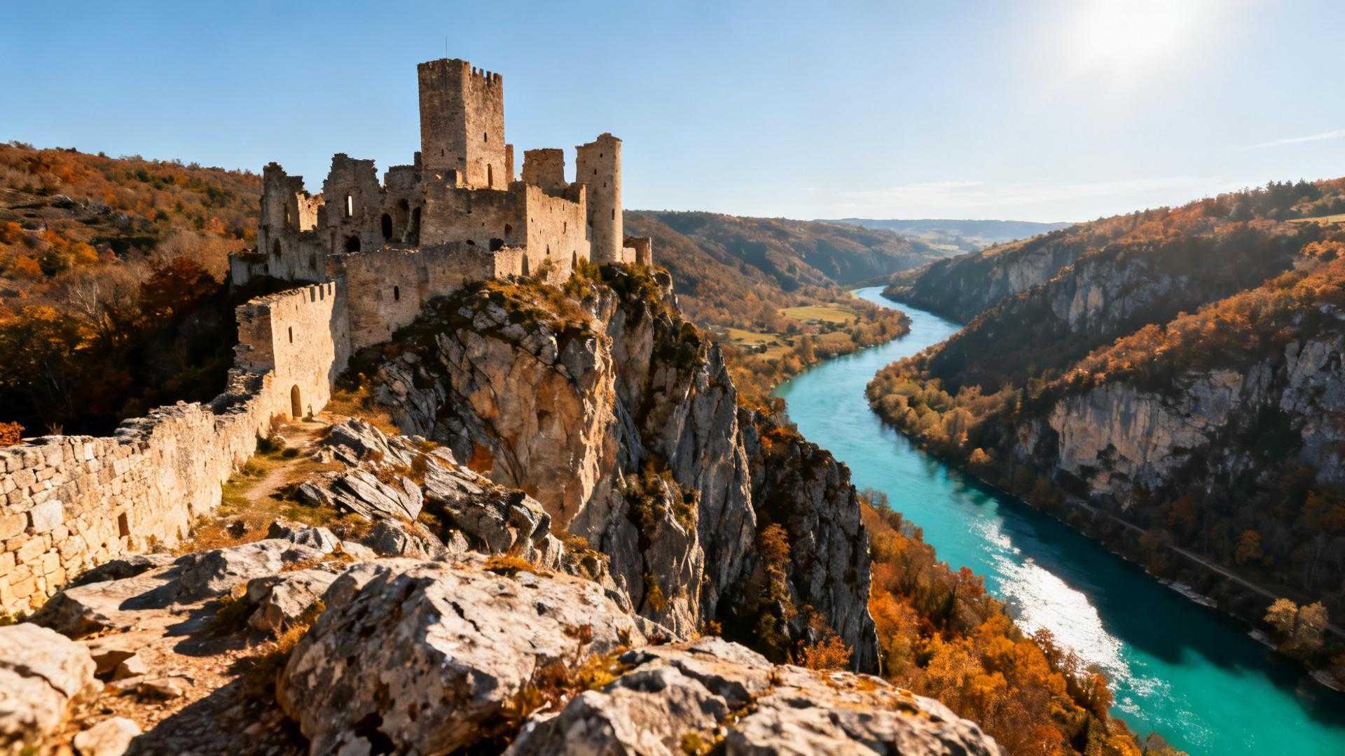 Ce village de 959 habitants garde une bastide royale de 1290 à 22 km d'Albi
