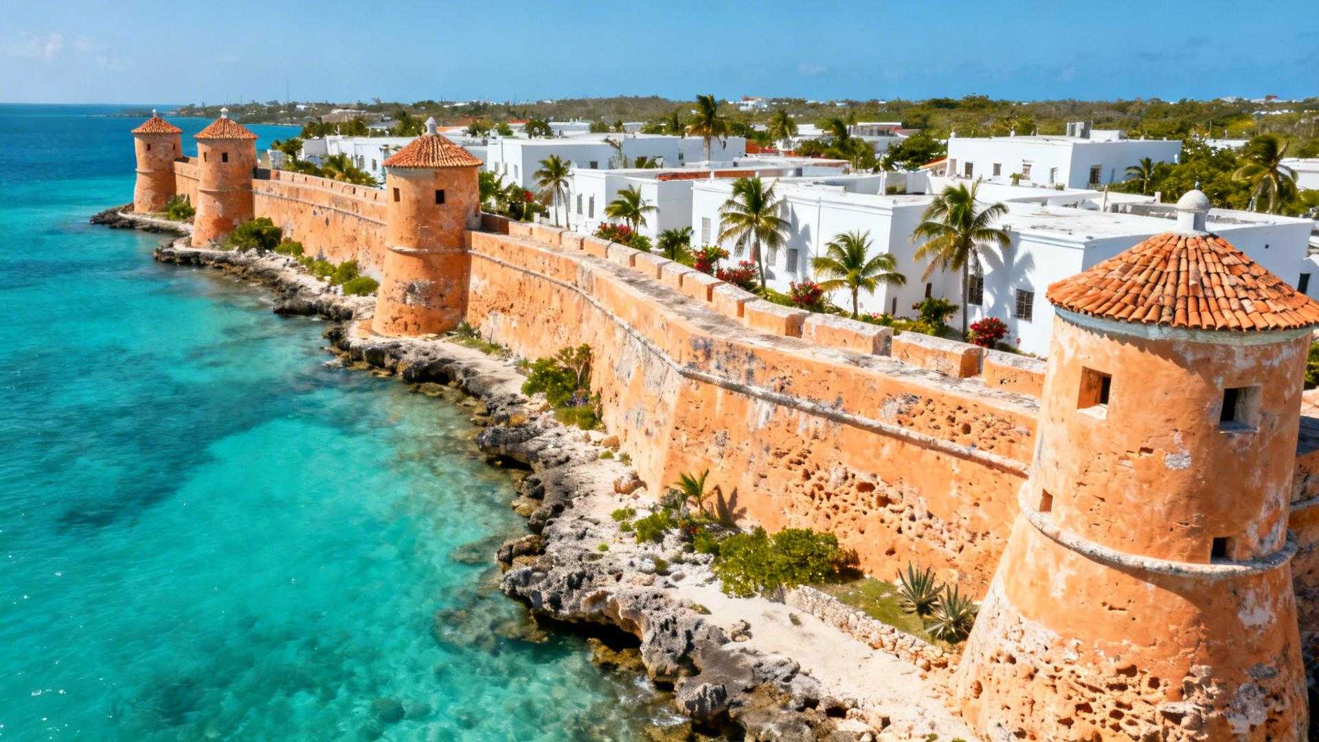 Ce port colombien d'un million d'âmes cache 12 km de murailles ocre
