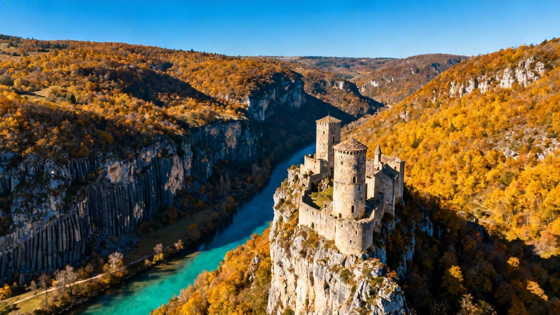 Ces gorges de 80 km cachent 7 châteaux médiévaux à 2h de Lyon
