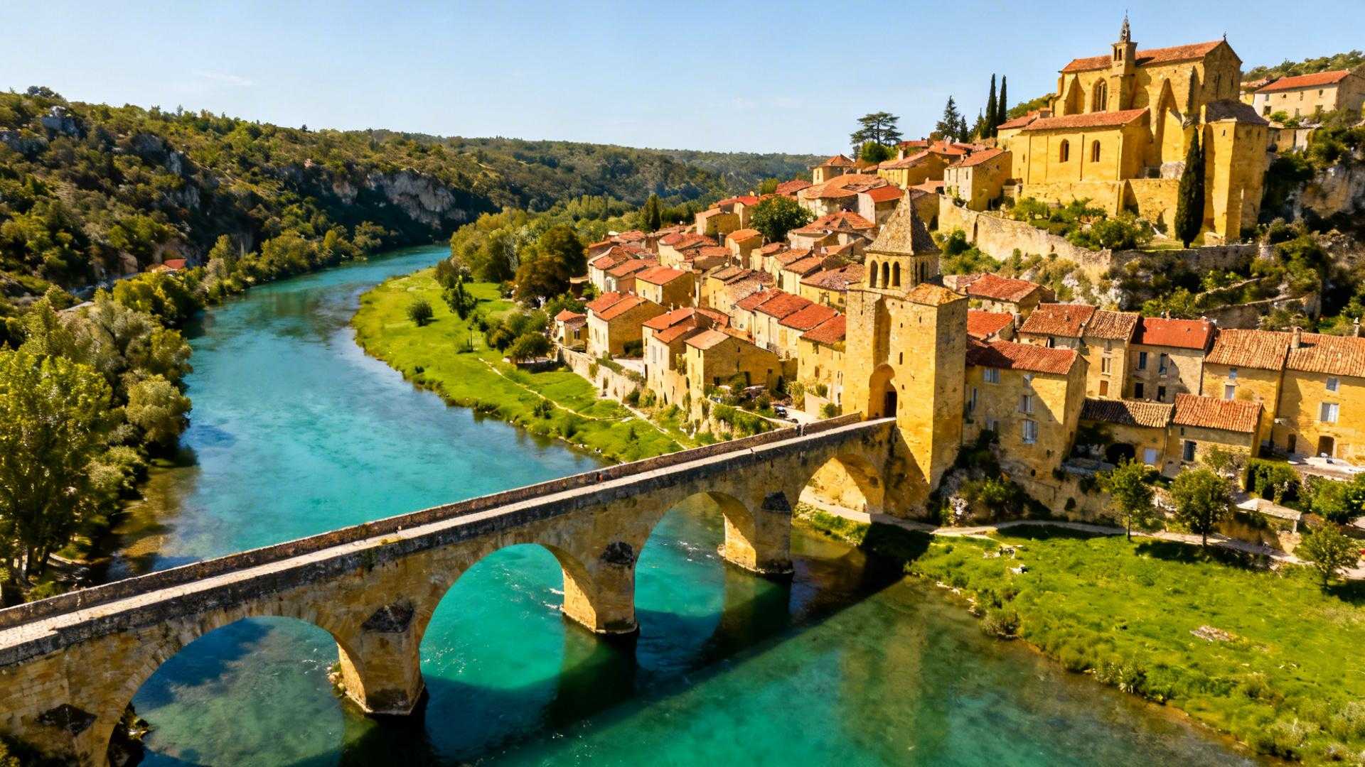 Ce village de 970 âmes garde un pont gothique de 1237 que Rocamadour ignore