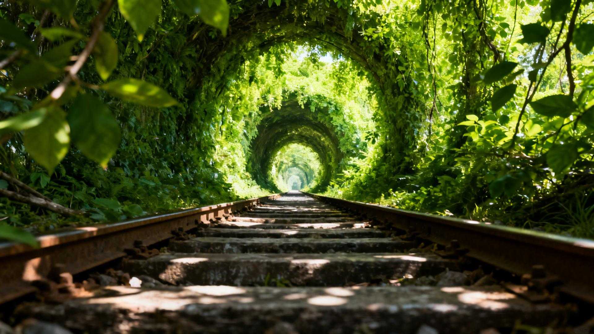 1 km de voie ferrée sculptée par 3 trains par jour - le tunnel que les locaux cachent