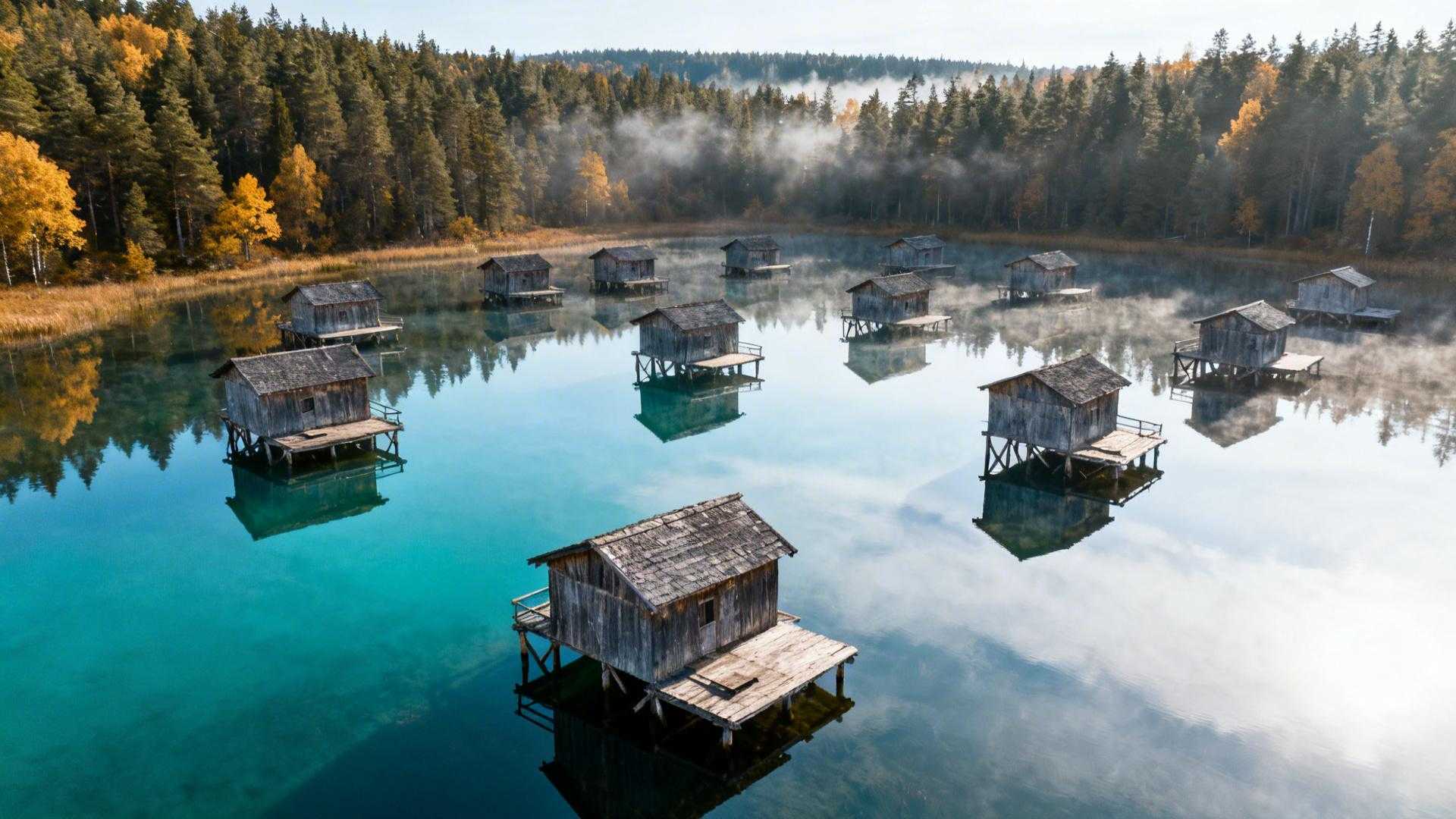 36 cabanes sur pilotis où les Landais chassent depuis 1867 à 5 km d'Hossegor