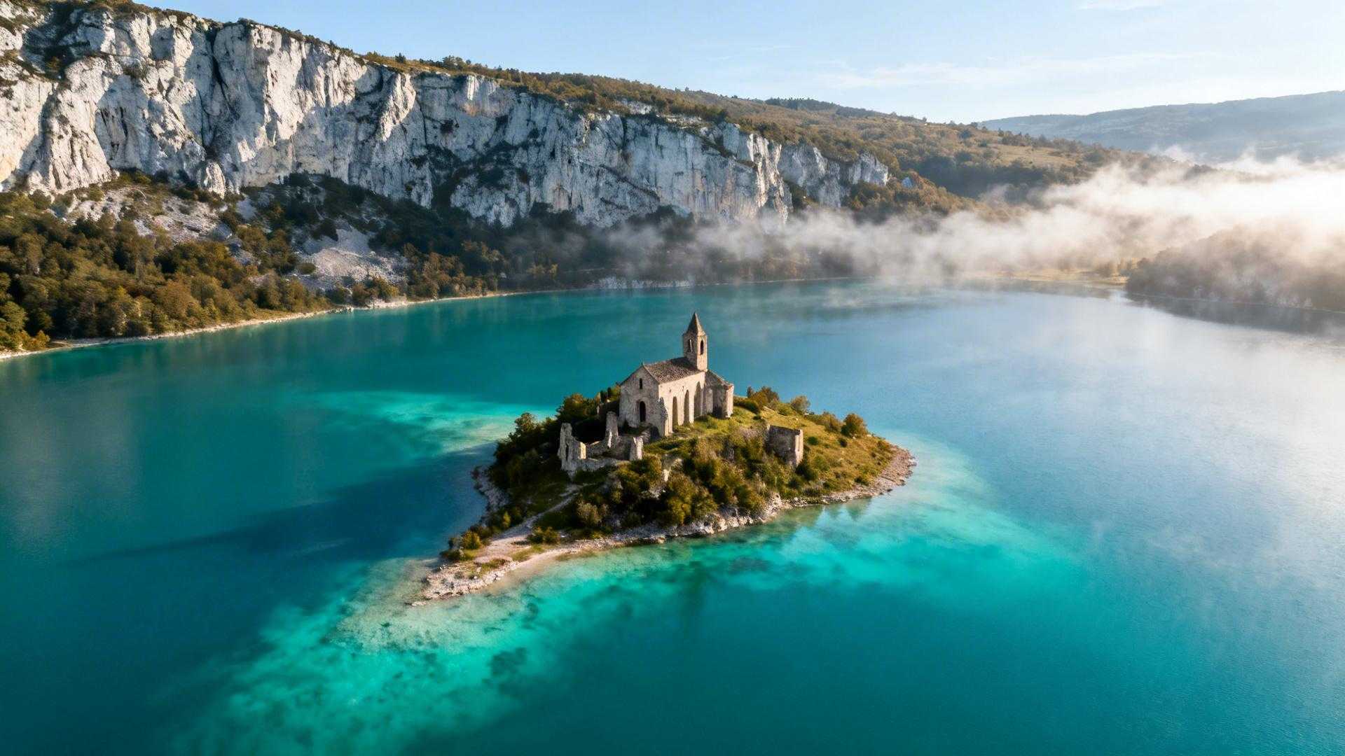 Ce lac de 71 hectares cache un prieuré carolingien que les foules d'Annecy ignorent