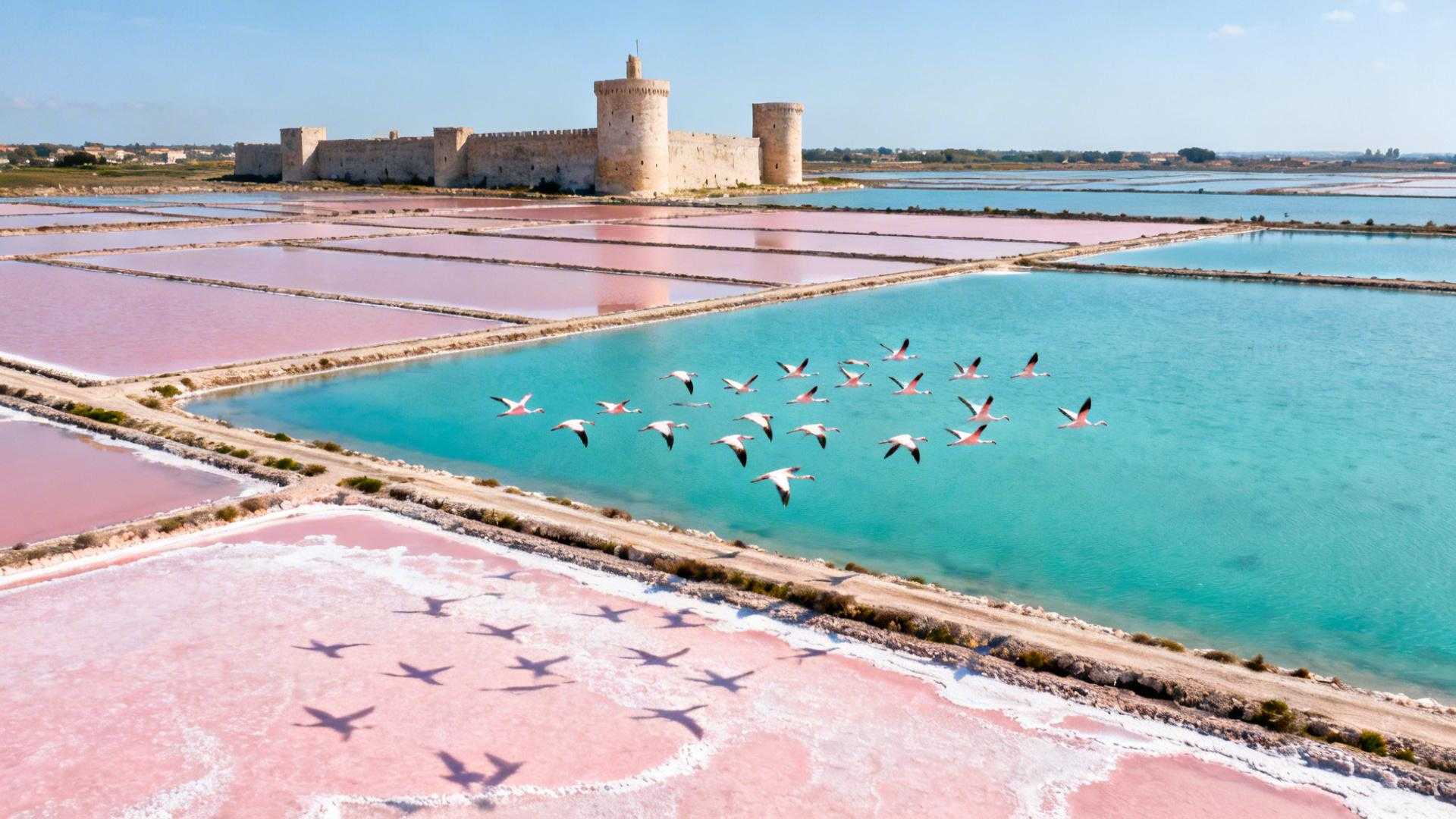 1 634 mètres de remparts où Saint Louis lança les croisades gardent 30 000 flamants