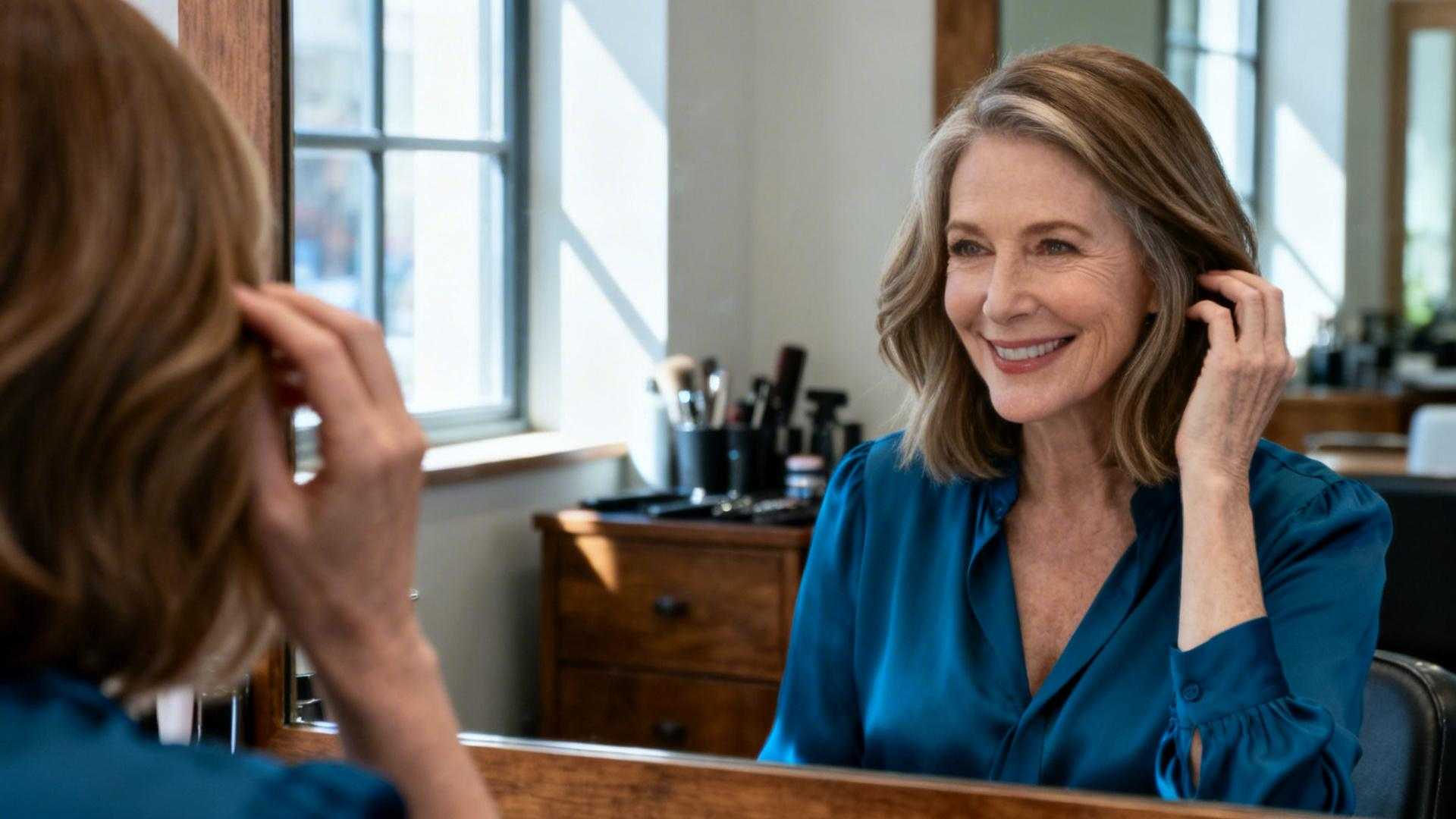 À 58 ans, cette coupe TikTok crée 35% de volume en masquant le relâchement