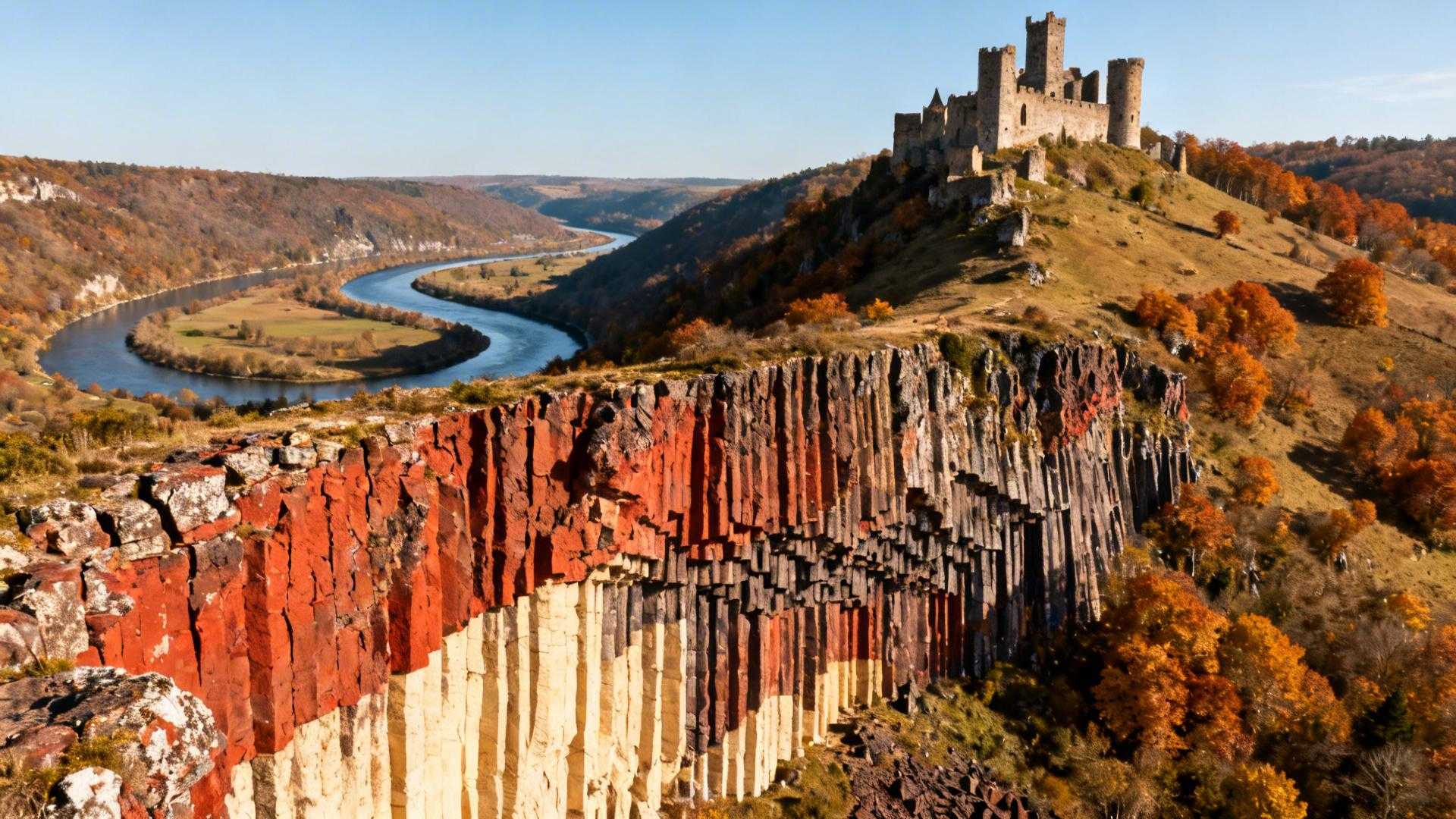 Ce village de 148 âmes garde le premier château de la Loire sur un dyke volcanique