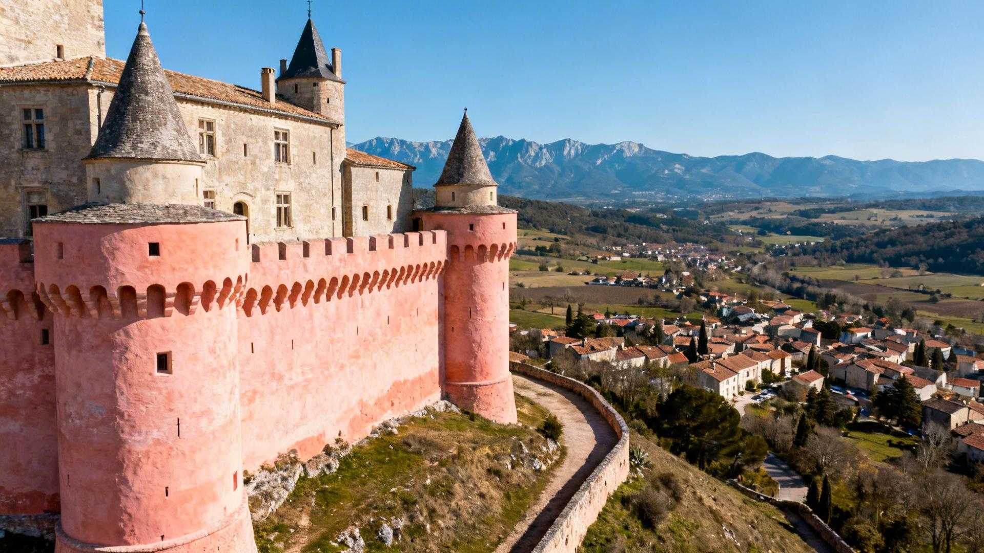 Ce village de 1 378 âmes garde un château rose qui soigna 200 patients en 1821
