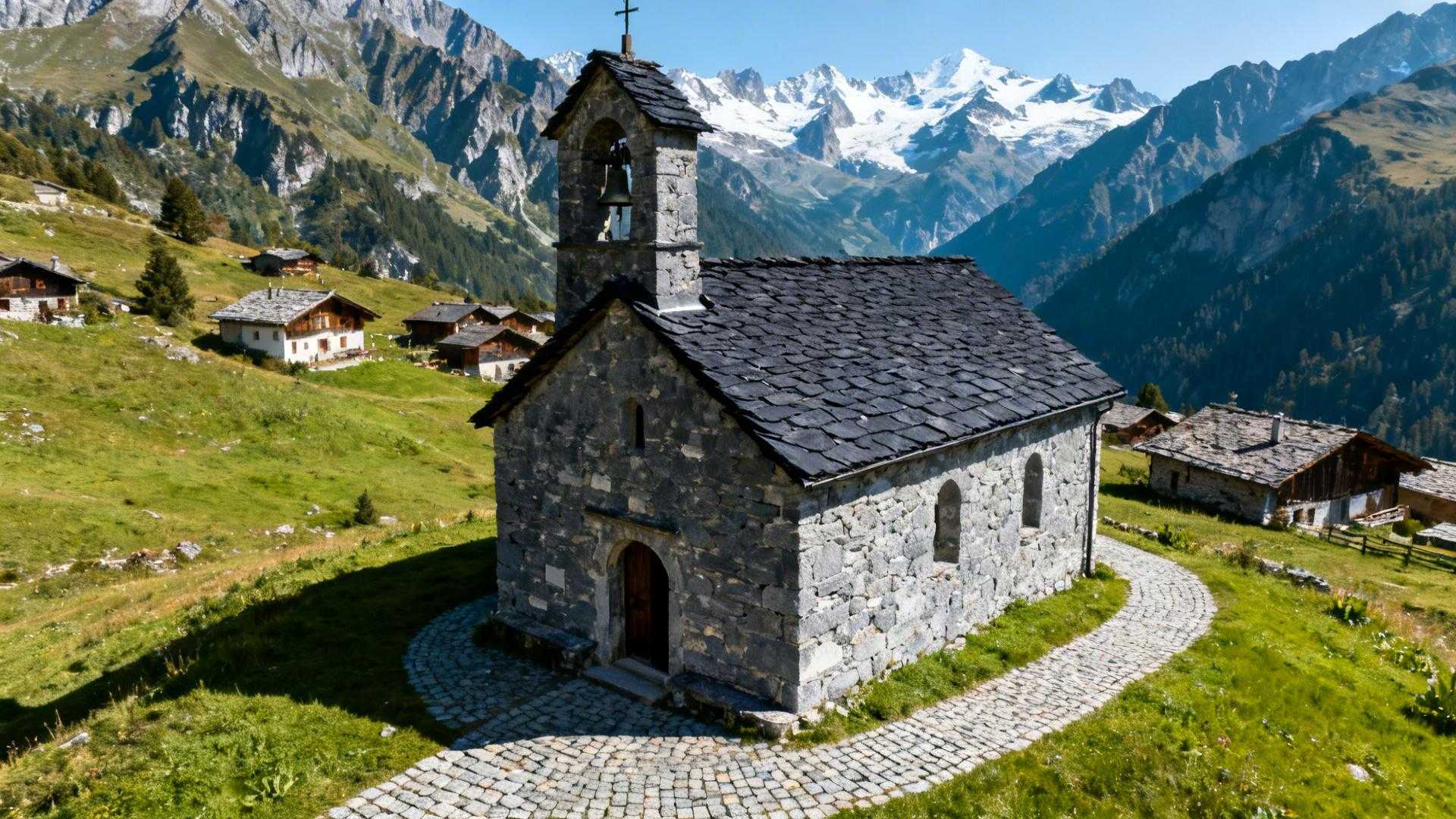 Sept chapelles de 1664 jalonnent ce village alpin que 1,5 million de skieurs ignorent