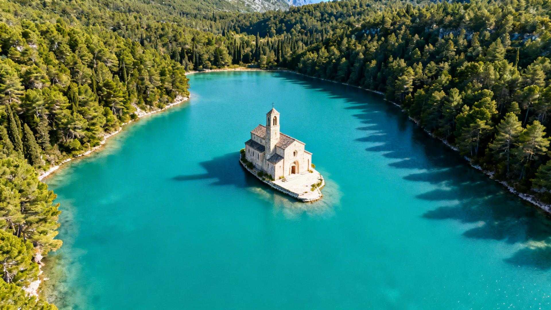 Dans ce parc national de 5 375 hectares, les moines du XIIe siècle vivent sur un îlot au milieu d'un lac salé