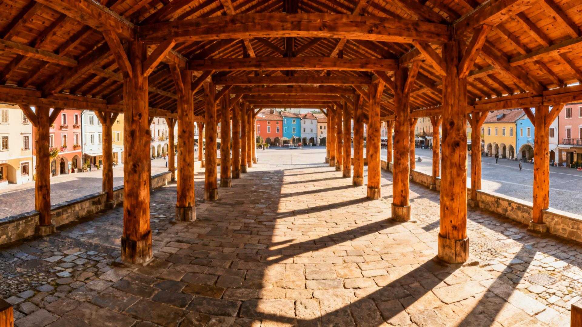 À 45 km de Paris, cette halle de 1479 garde 48 piliers de chêne que Provins envie