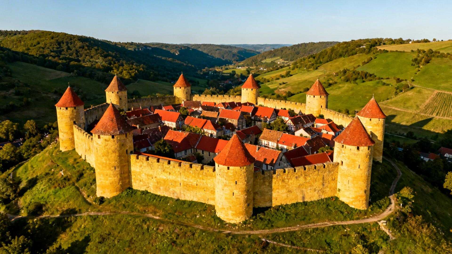 À 6 km du Luxembourg, ce village de 1 282 habitants garde 700 mètres de remparts debout depuis le XIVe siècle