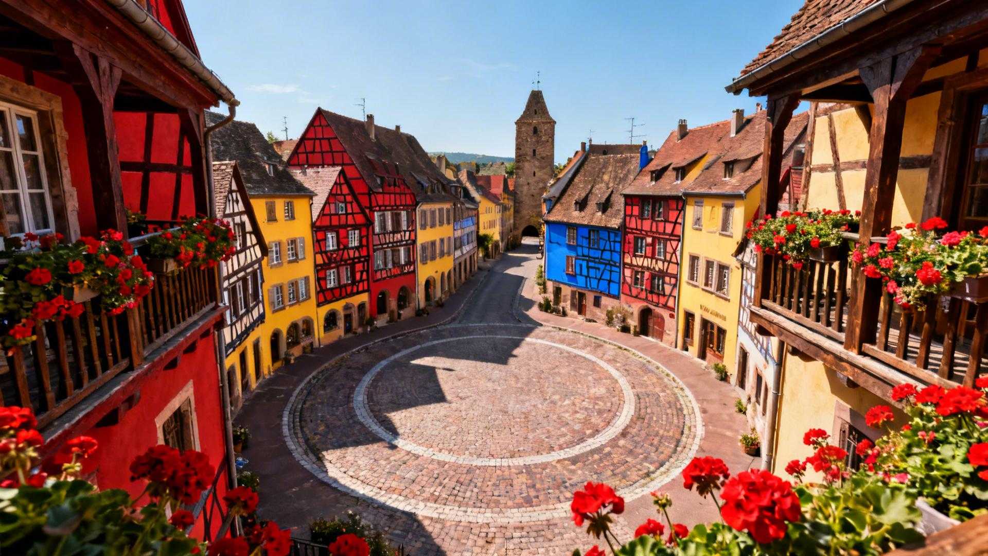 Ce village de 2 300 âmes dessine trois cercles parfaits depuis 1257