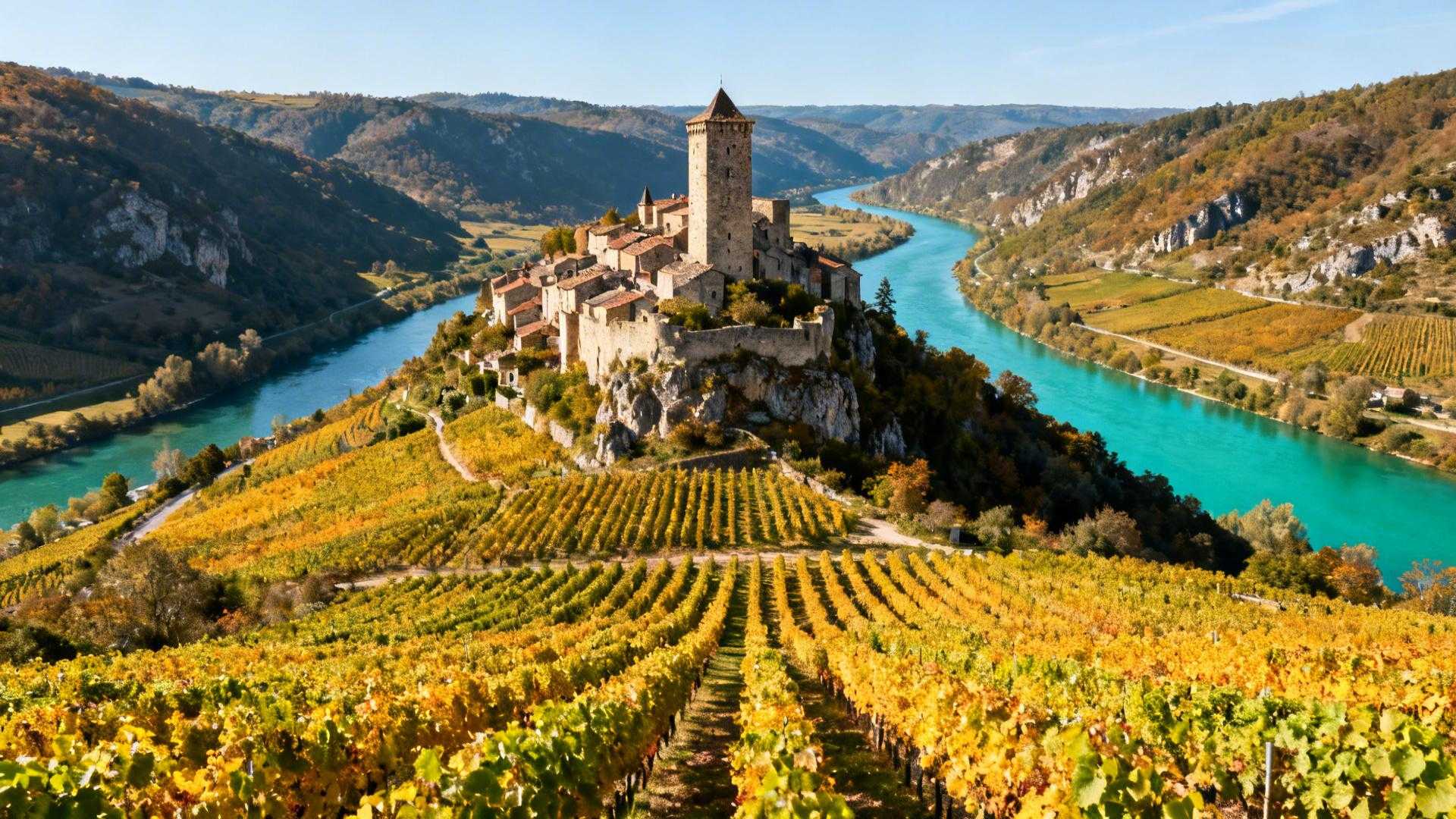 Ce village de 505 âmes cache un château de 1009 et des vignes romaines