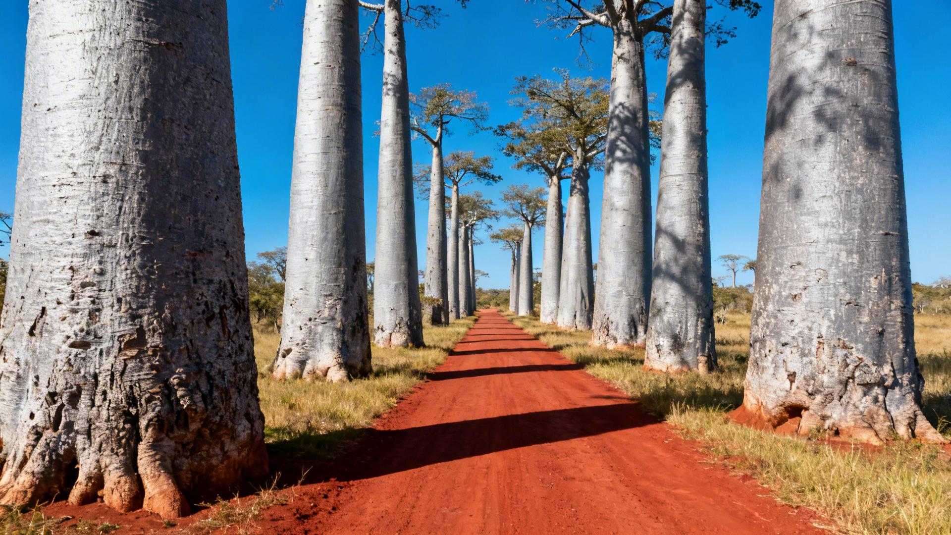 Ces 12 baobabs de 800 ans alignés sur 11 km n'existent nulle part ailleurs