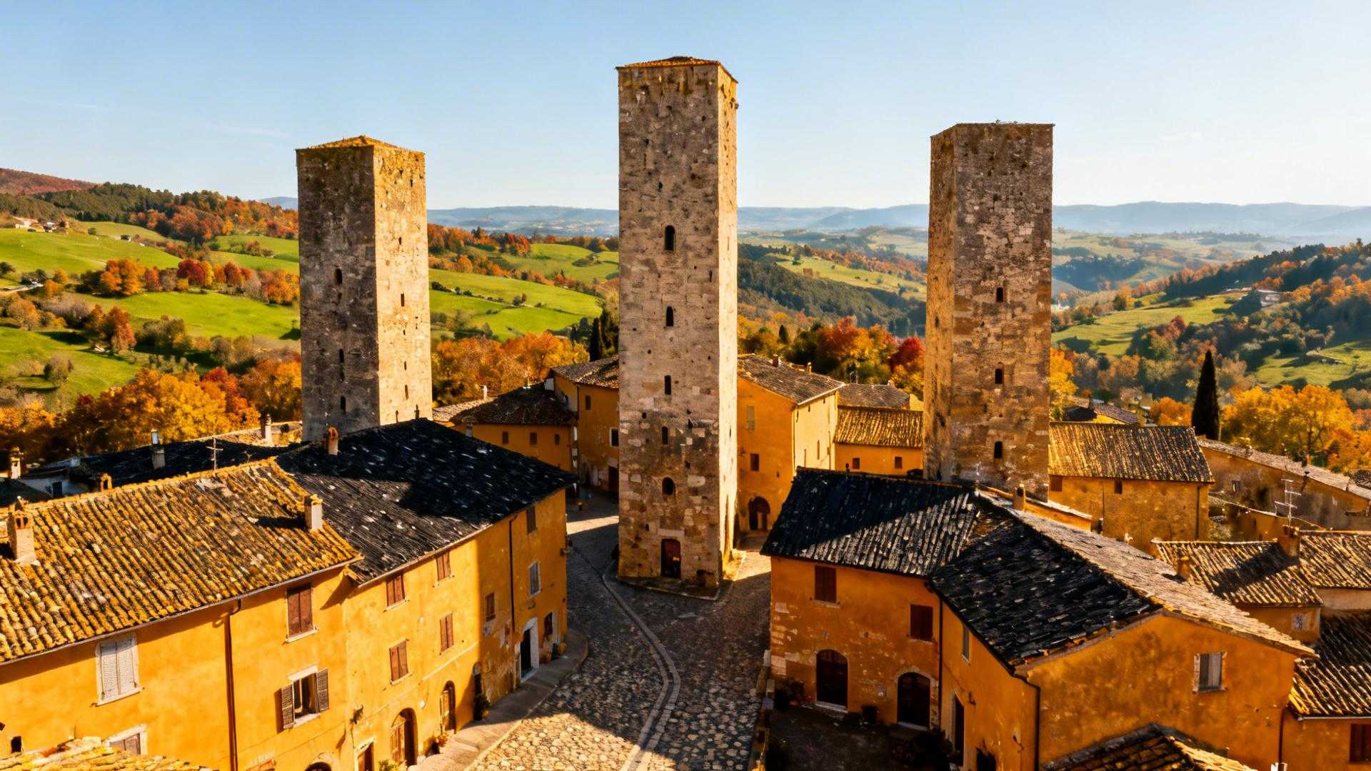 Ce village de 745 âmes cache trois tours médiévales et une reconstruction italienne