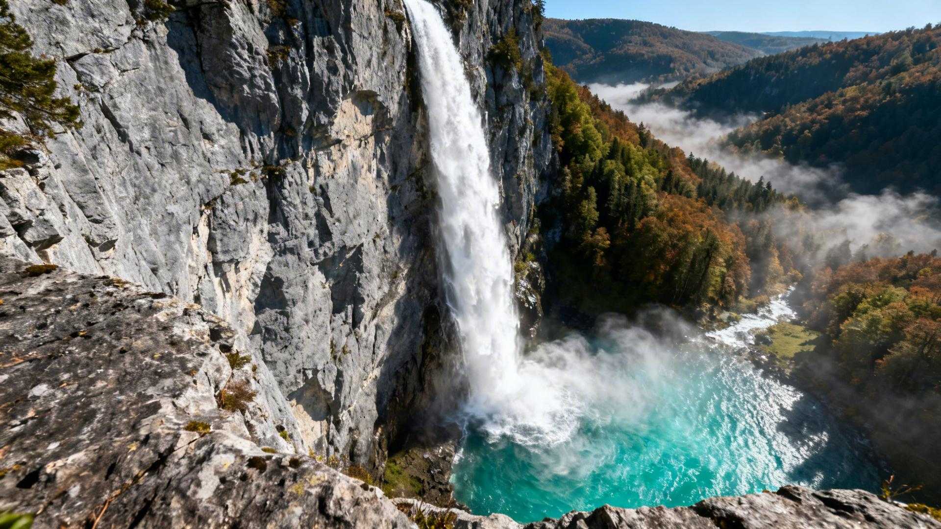 Cette cascade de 70 mètres n'existe que 3 mois par an dans le Jura