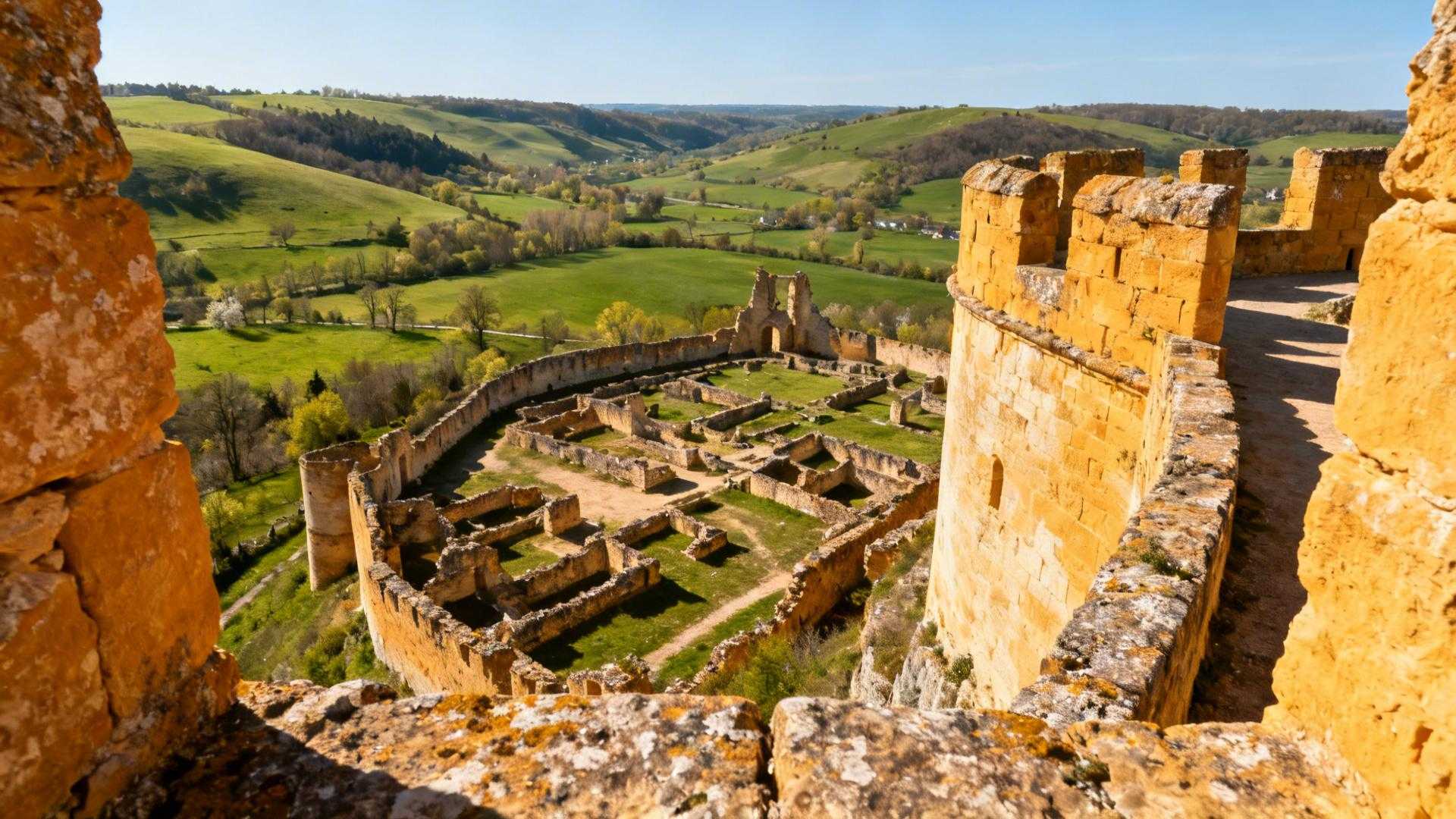 Ce village de 1 800 âmes garde 4 hectares de ruines que Mazarin a détruites