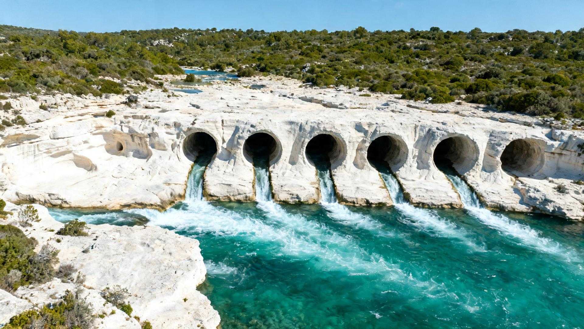 Cette cascade de 500 mètres creuse des marmites de 10 mètres que le Verdon ignore