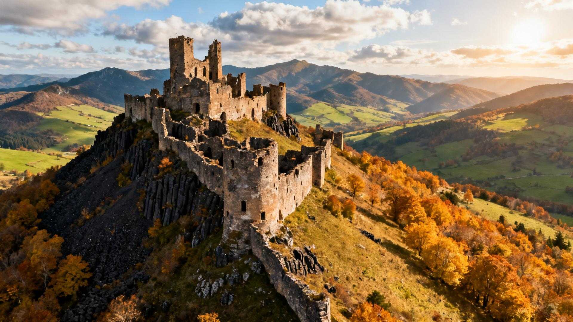 Ce village de 195 âmes garde un château du Xe siècle à 1 119 m que l'Auvergne cache jalousement