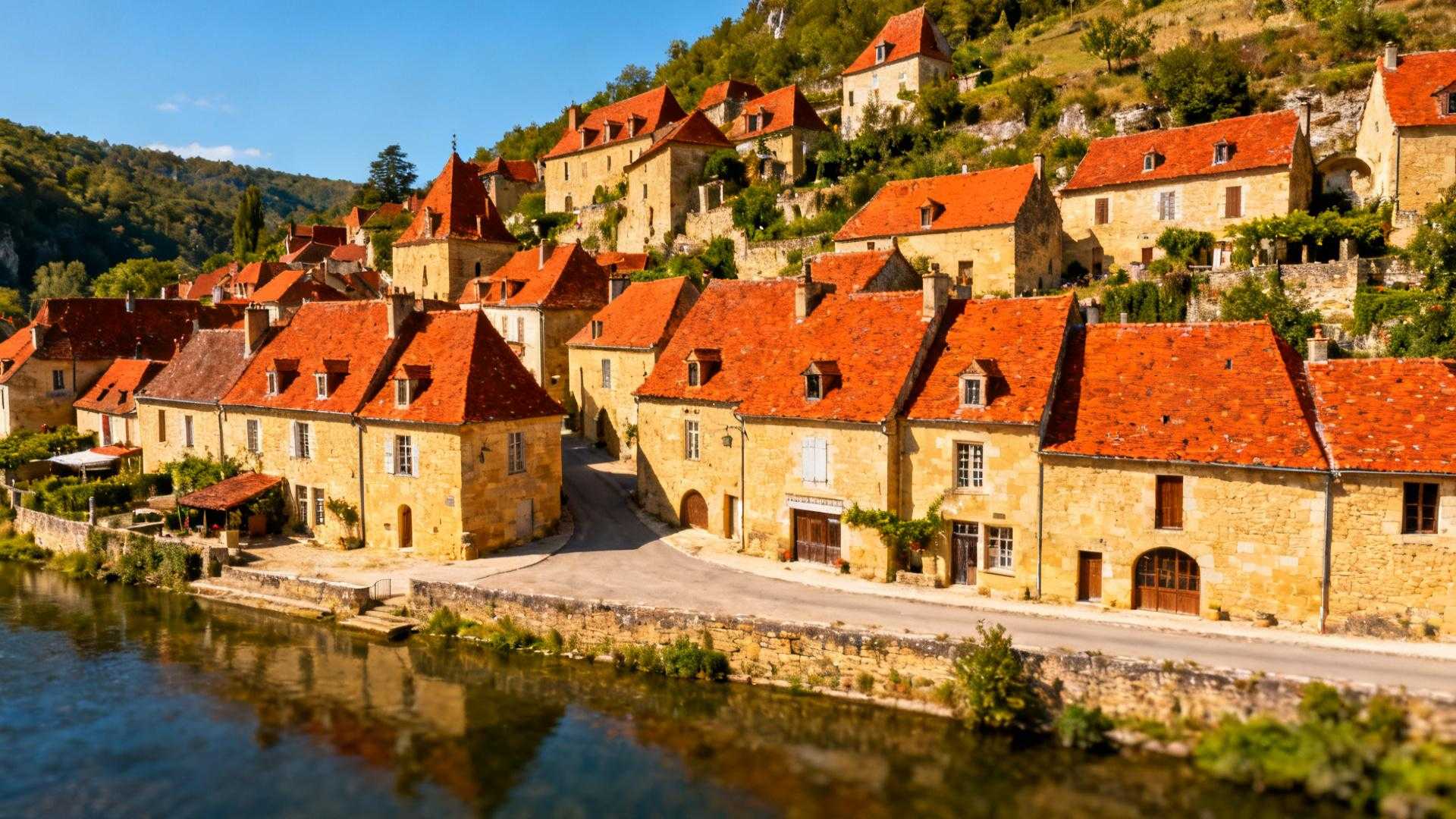 À 20 km de Rocamadour, ce village de 434 âmes garde un prieuré de 1047 que les foules ignorent