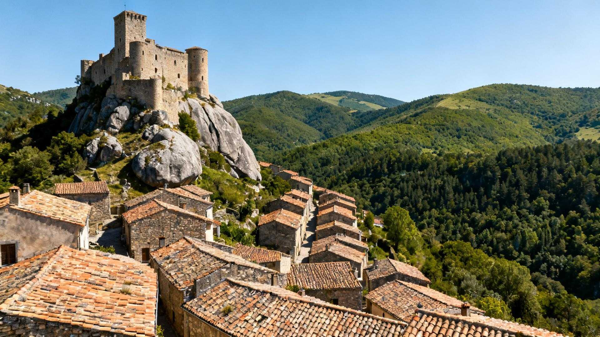Ce village de 178 âmes au carrefour de trois départements garde un château du XIIe siècle que les touristes ignorent