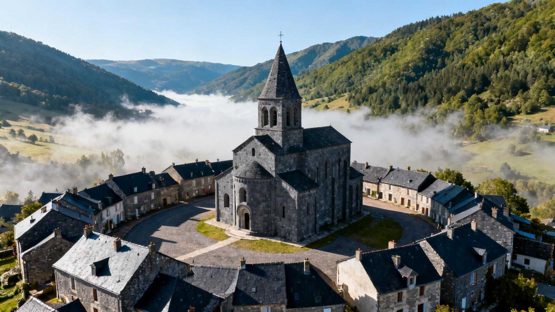 200 habitants gardent cette basilique du XIIe siècle classée depuis 1840
