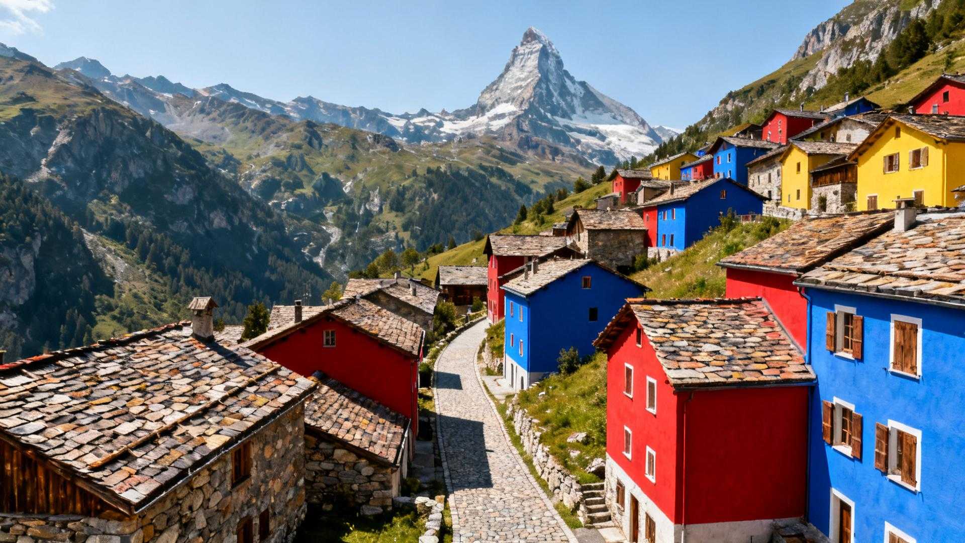 Les 341 habitants de ce village alpin vivent dans des maisons que Paris ignore