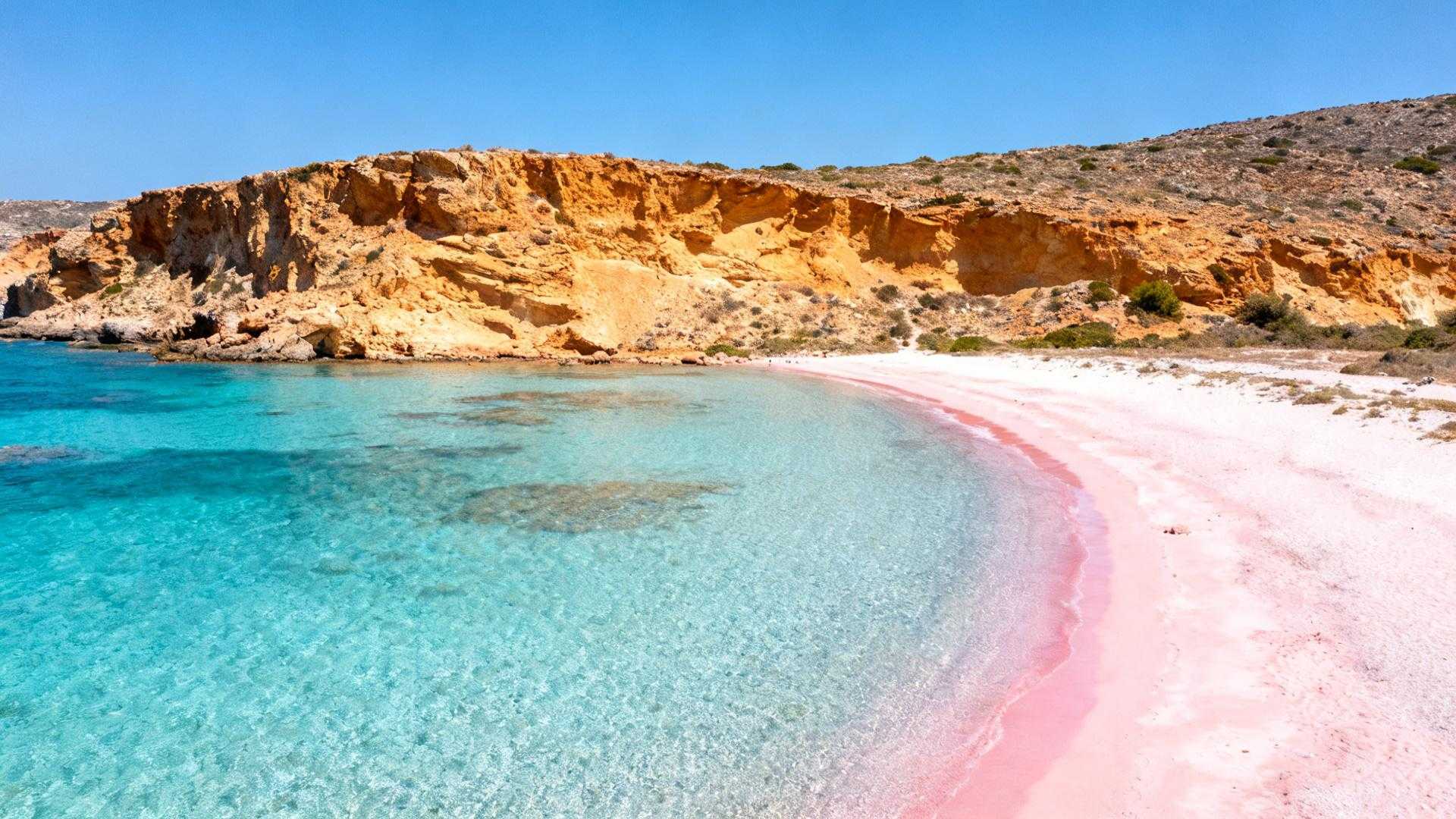 Cette plage grecque de sable rose coûte 150 € la nuit quand les Maldives facturent 600 €