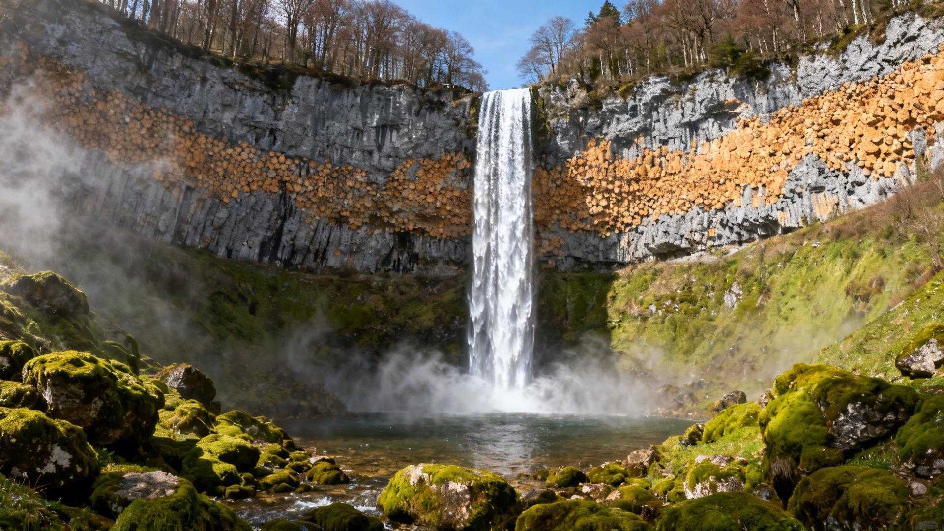 Au pied de la Grande Sure, cette cascade de 64 mètres reste ignorée même des habitués du Hérisson