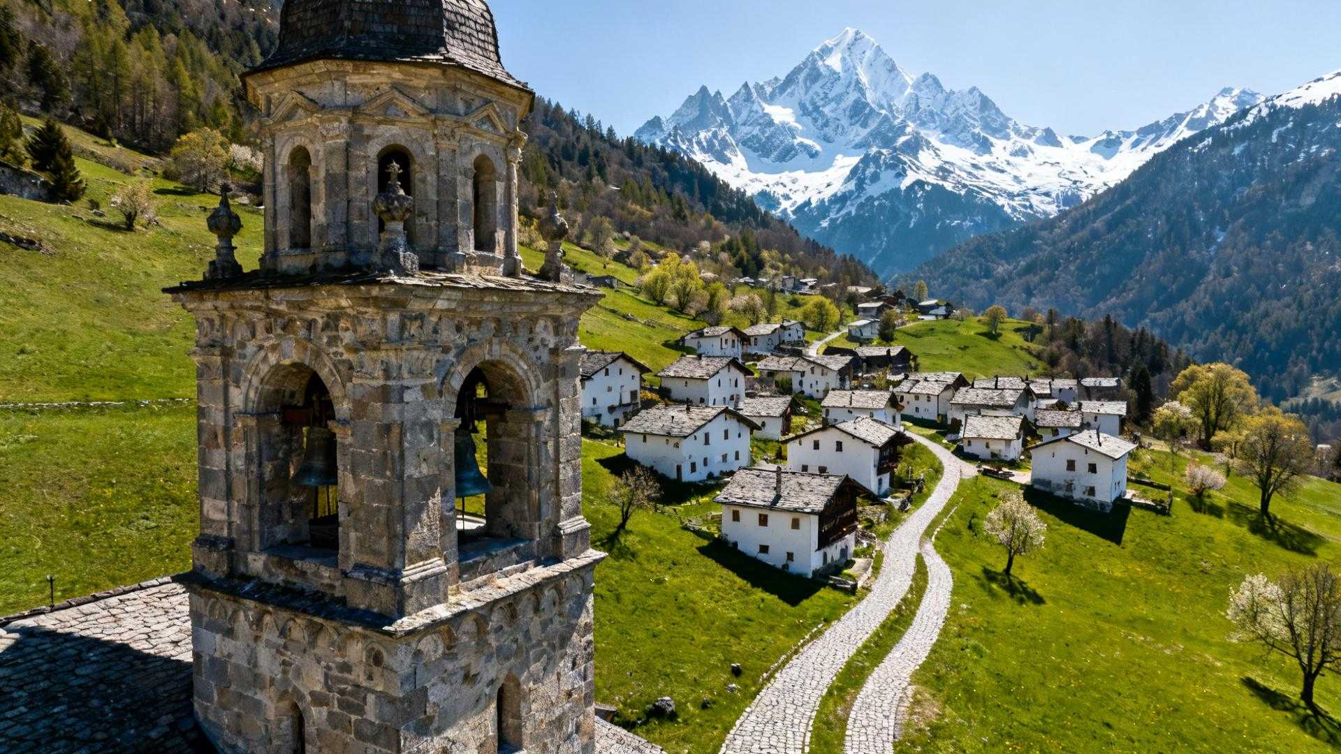 Ce village de 200 âmes garde l'unique église baroque du Val Montjoie