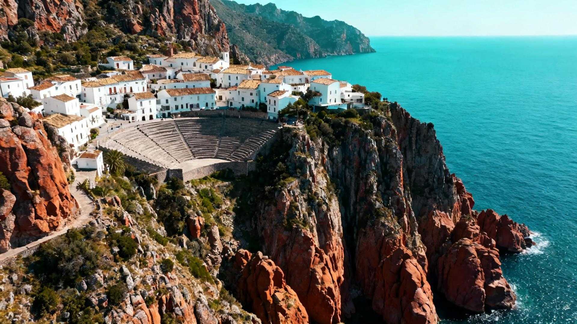 Ce village corse de 452 habitants à 438 m d'altitude surplombe un site UNESCO