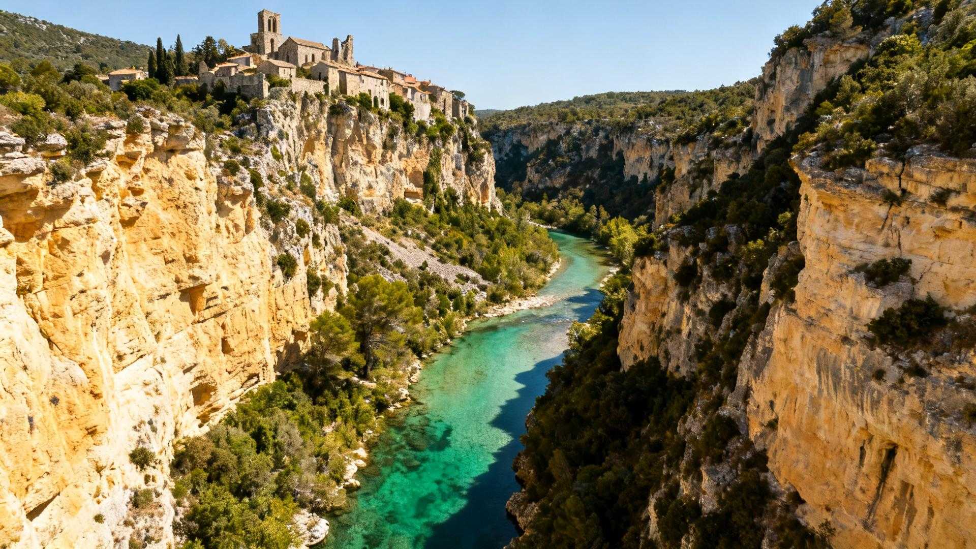 Ces gorges de 8 km abritent un village de quelques dizaines d'âmes surveillé par les vautours depuis le VIe siècle