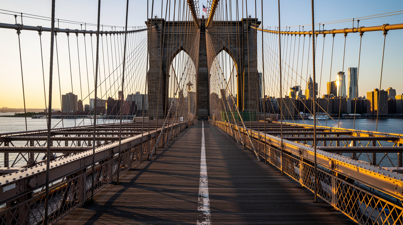 Le seul moment où le pont de Brooklyn appartient encore aux New-Yorkais se joue avant 7h30 en juin