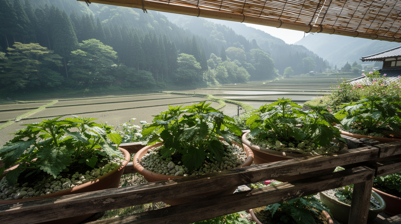 40% de pouzzolane, un pincement à 25 cm : le secret des maraîchers japonais pour un shiso productif jusqu'en octobre