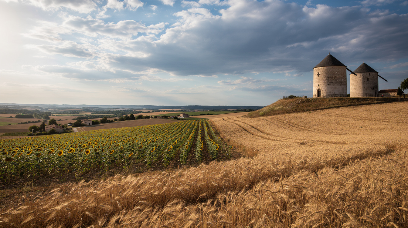 Ce village du Lauragais garde des moulins que le Canal du Midi a rendus inutiles en 1681
