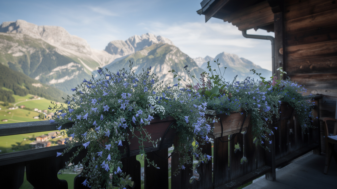 Cette campanule alpine que les Savoyards cultivent en balconnière depuis trois générations résiste à -20°C