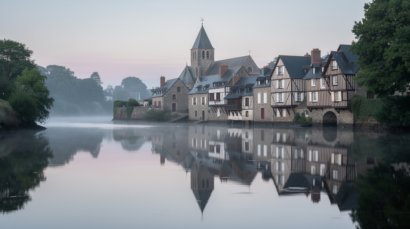 Ce bourg du Finistère classé Plus Beaux Villages garde ses reflets sur l'Aulne six semaines en juin