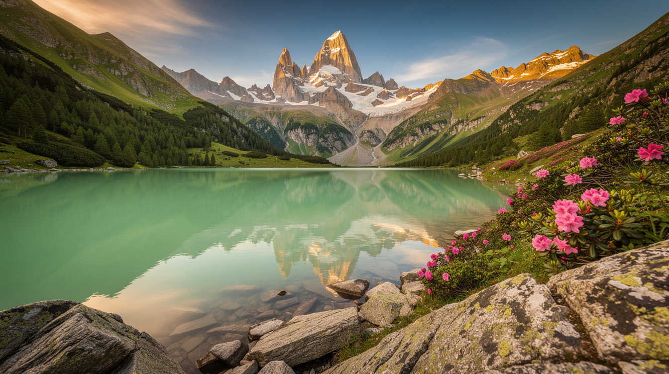À 1 725 mètres, ce lac glaciaire reflète le plus haut sommet des Pyrénées françaises