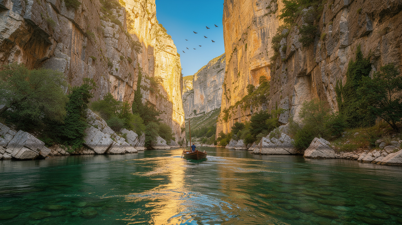 Adieu le Verdon, ces 53 km de gorges lozériennes restent vides en juin entre des parois de 500 mètres