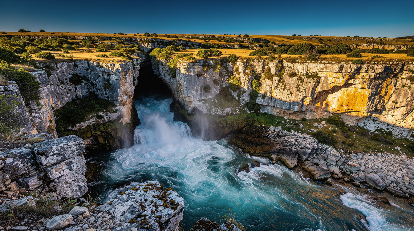 Méconnu des randonneurs du Gard, ce site souterrain laisse une rivière gronder sous le causse en plein juin