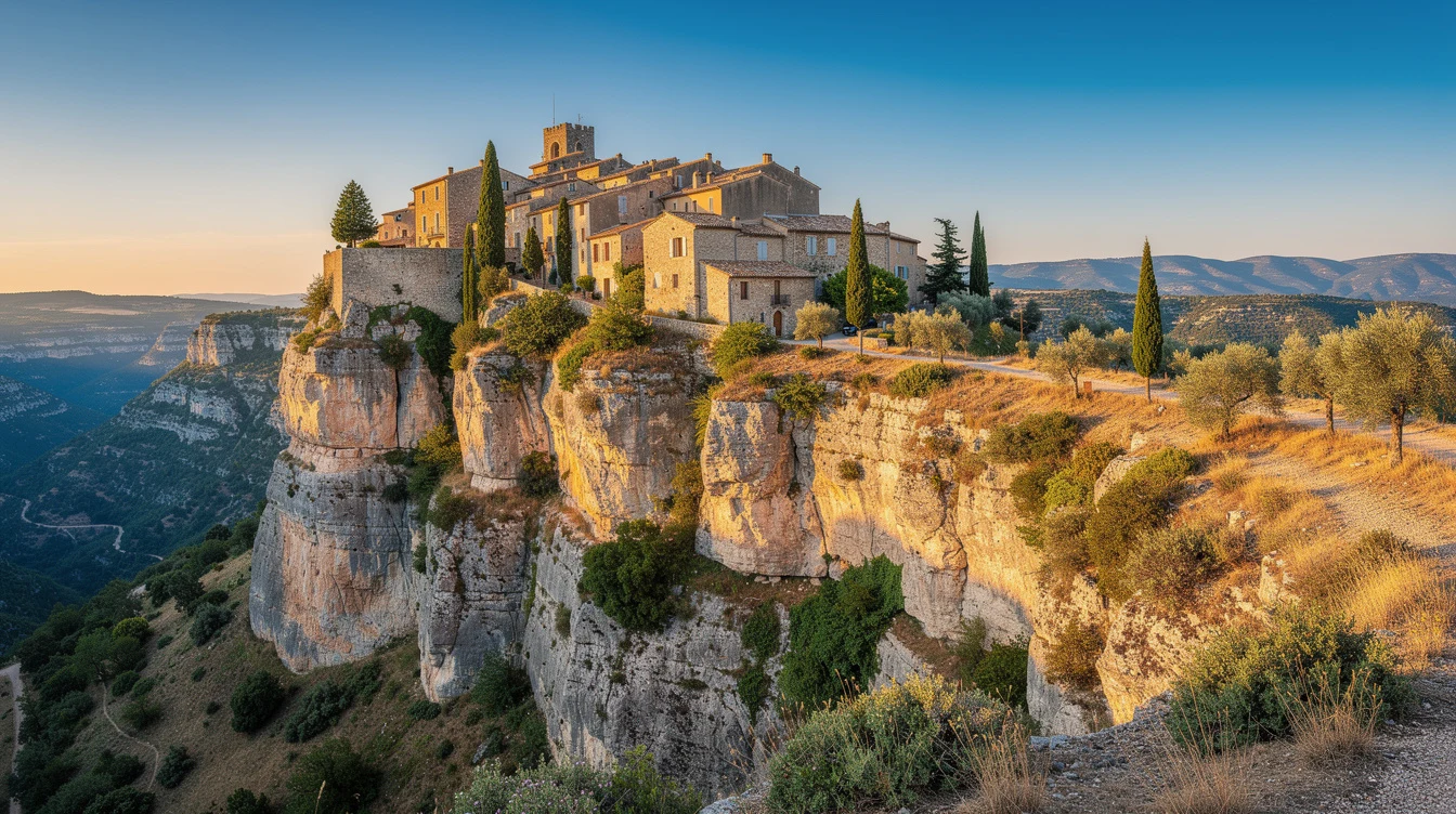 Ce village du Vaucluse perché à 279 m sur un éperon rocheux a survécu à des traîtres payés en 1562