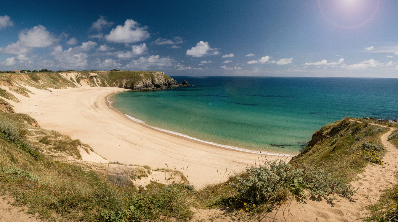 Une plage de sable qui se déplace toute seule en Europe : le secret de Groix