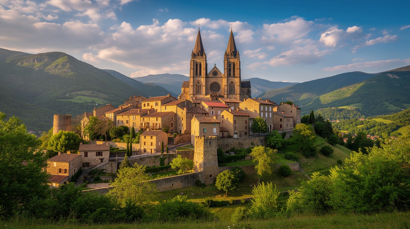 À 2 km de Saint-Girons, ce village de 1391 âmes abrite deux cathédrales et des murailles romaines