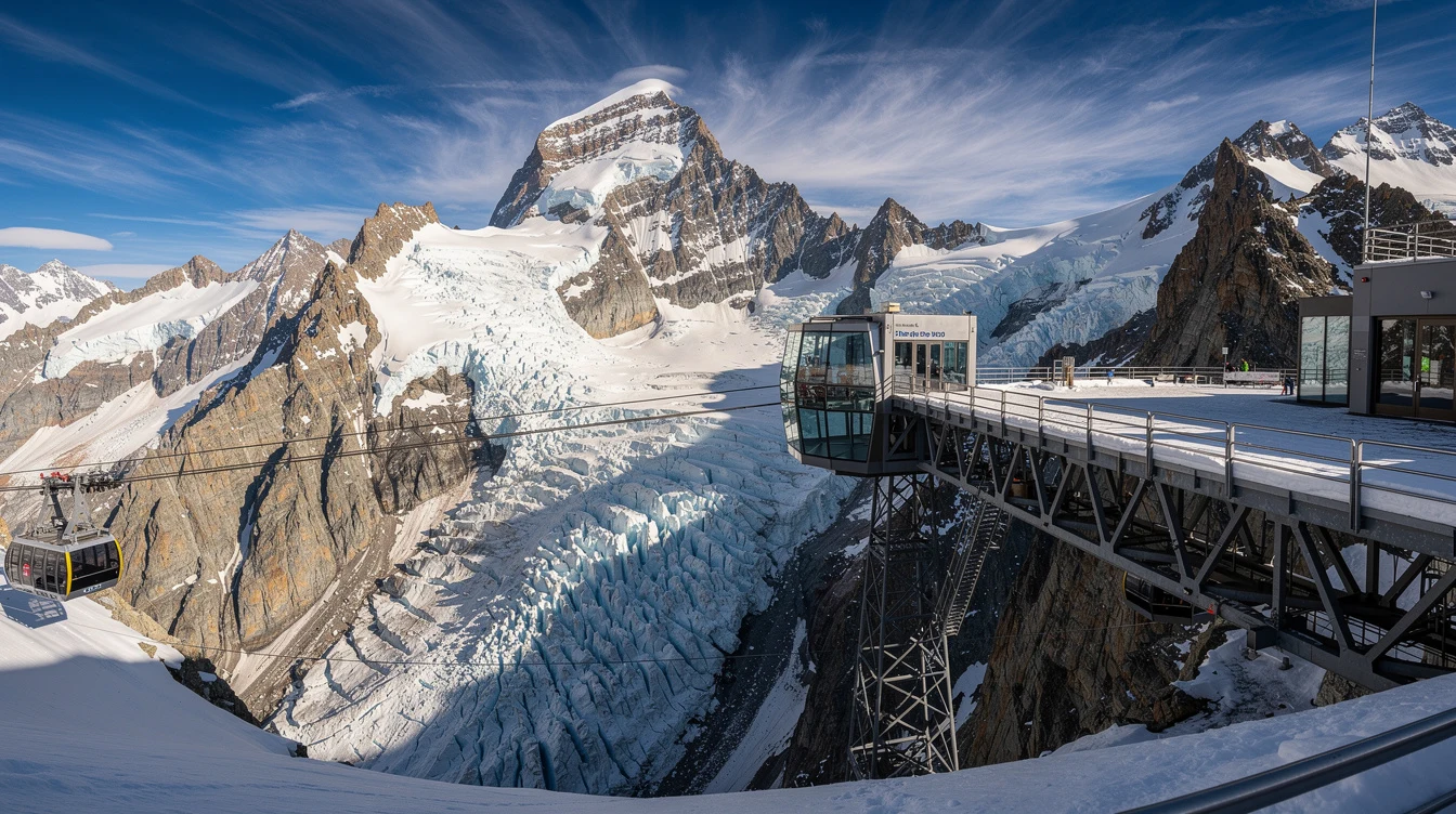À 20 minutes de Chamonix, cette cage de verre de 36 mm suspendue à 3777 m défie ?40°C et 220 km/h