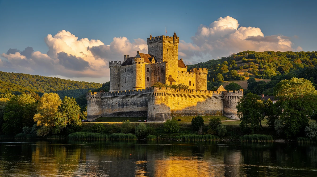 Moins connu que Carcassonne, ce château de 30 mètres domine un confluent avec 20 châteaux dans son ombre