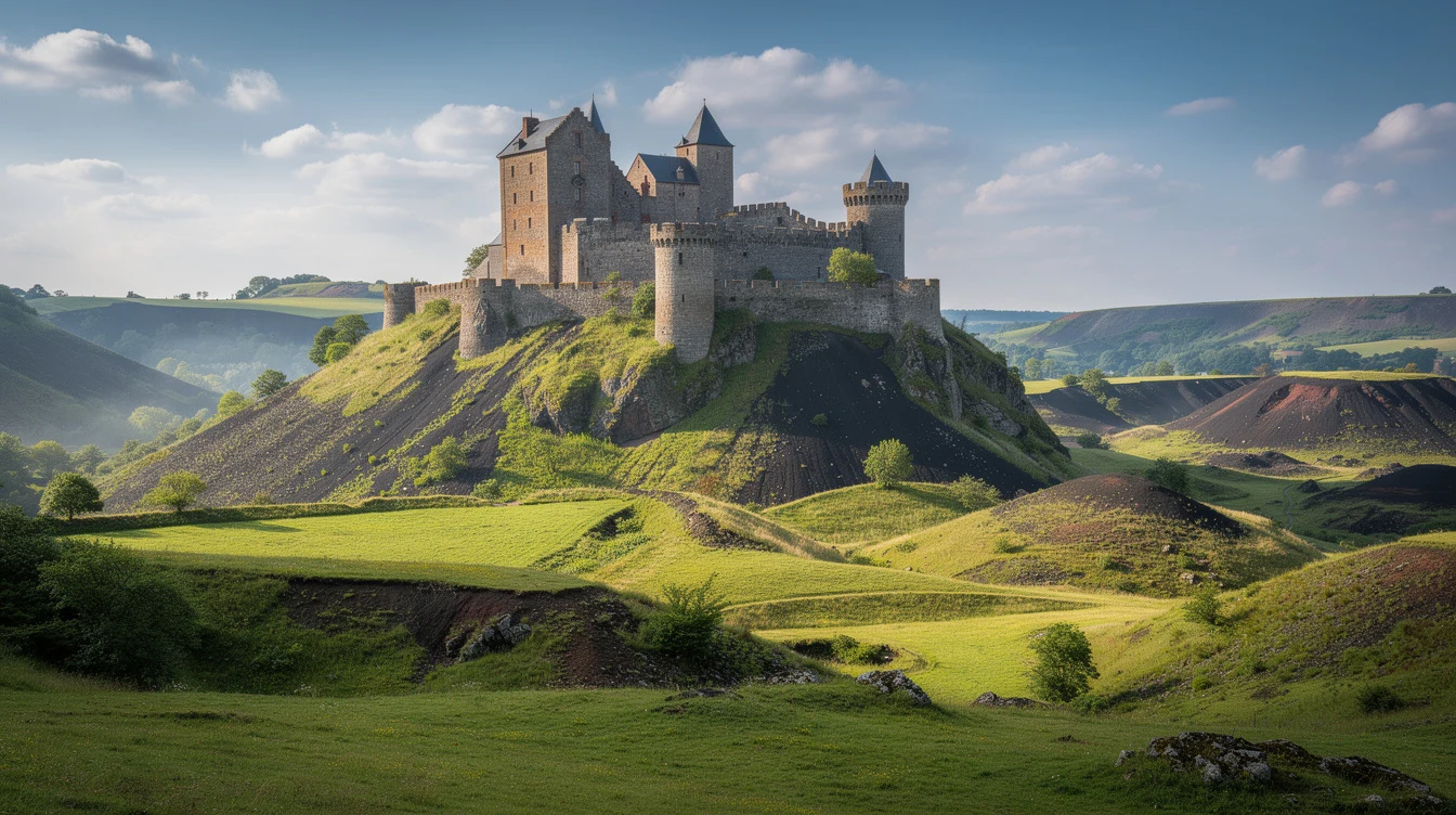 Ce château du Puy-de-Dôme, inexpugnable selon le chroniqueur du roi, a cédé en 1213 et réécrit la France