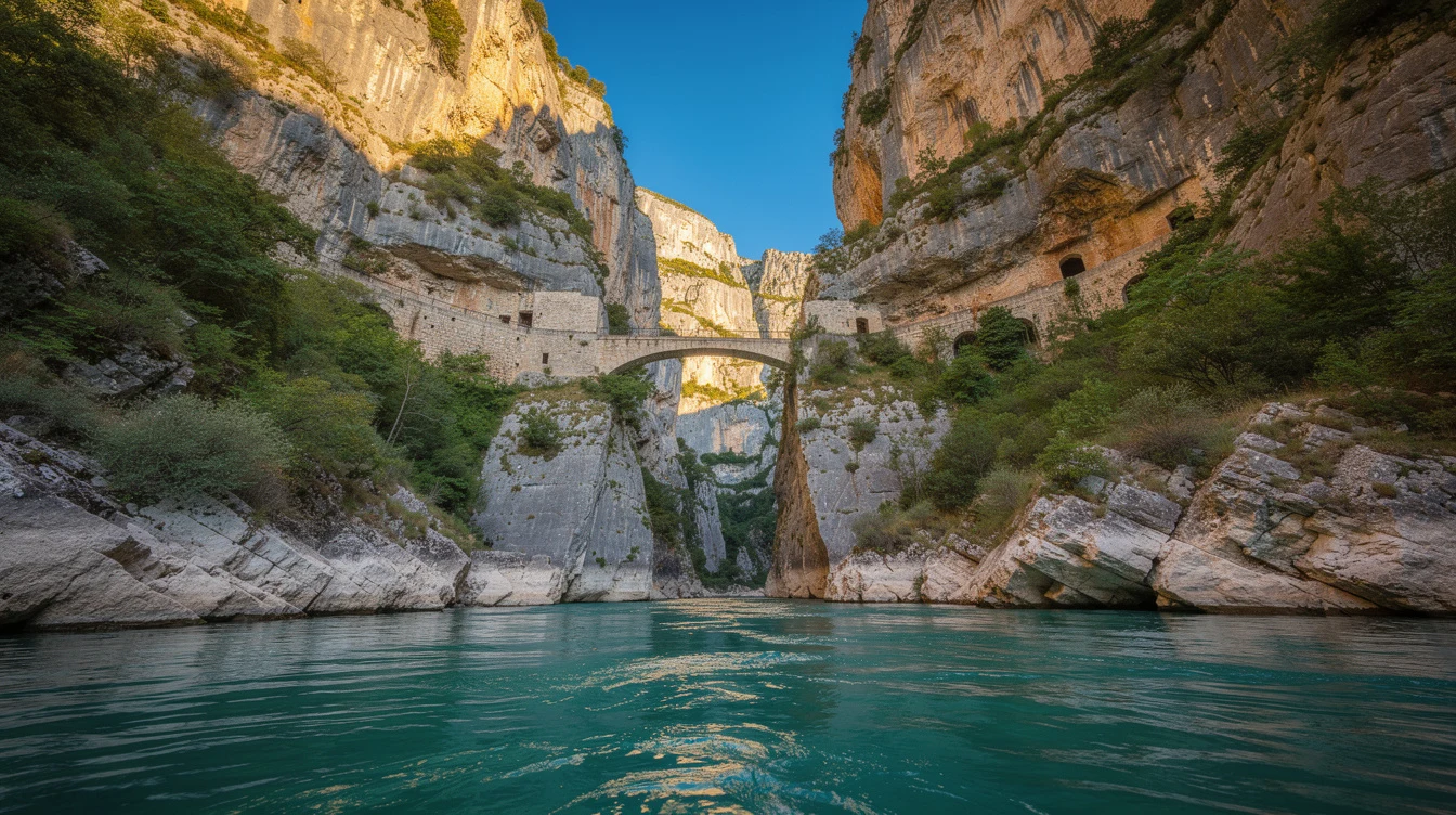 À 38 km de Perpignan, ce canyon de 5 km cache une route suspendue creusée par des hommes en corde