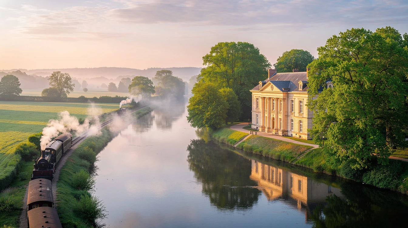 À 90 km de Paris, ce village de 5 027 habitants cache un château de 1783 et un train historique sur 18 km