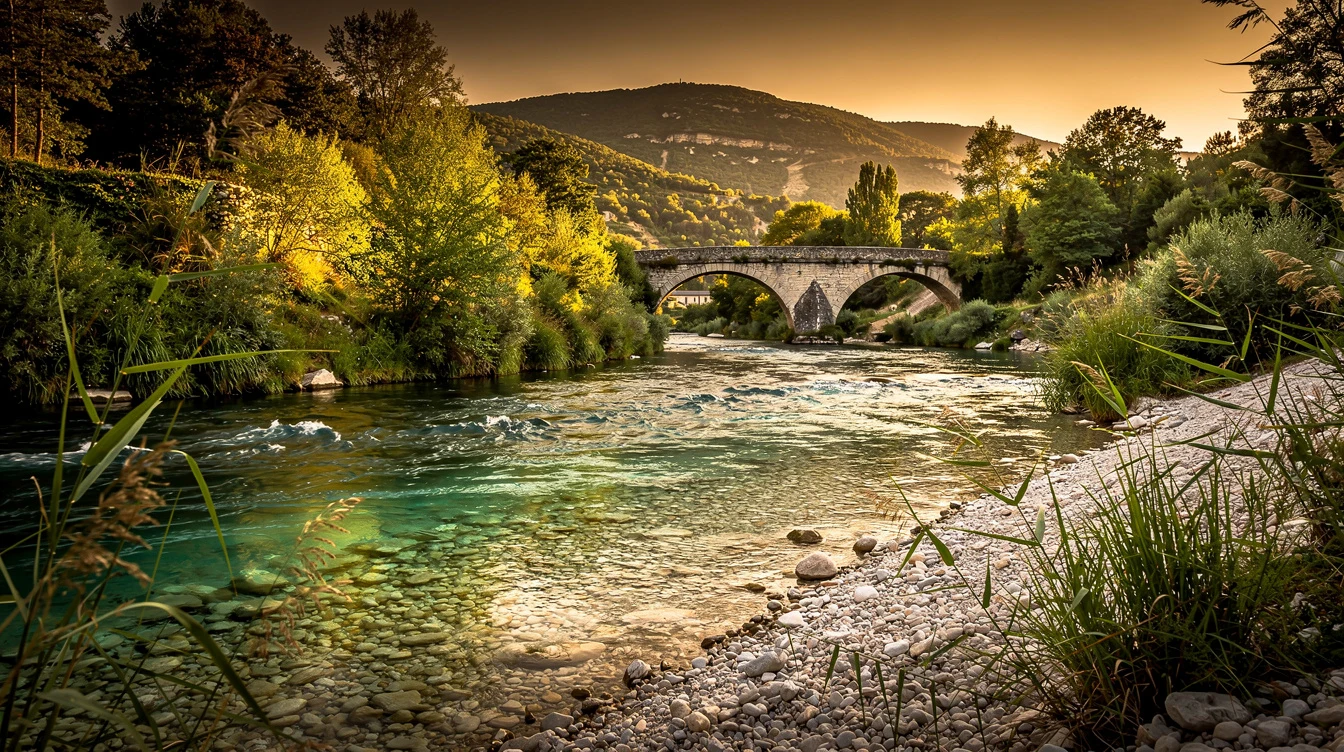 Cette rivière de 66 km traverse 21 communes et cache un ancien lit de 4 km vers le Rhône