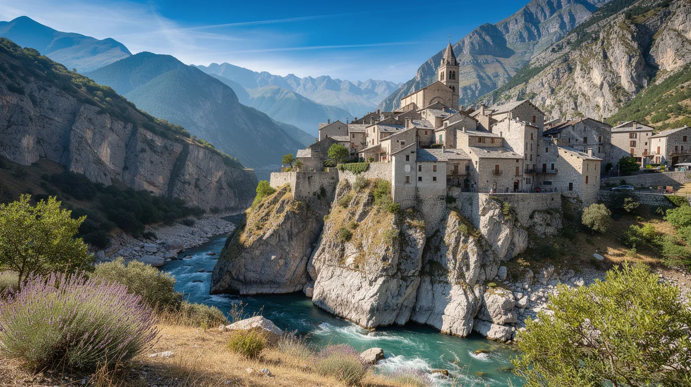 Cette cité médiévale du Mercantour, citée dès 690, a changé de pays en 1947 comme nulle part ailleurs